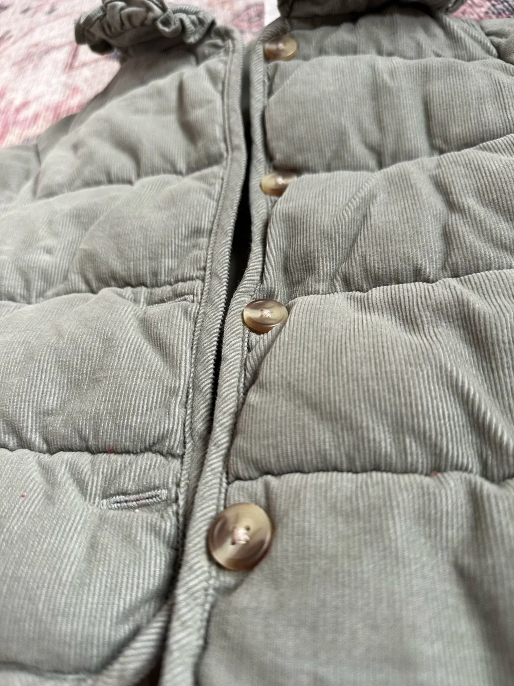 H&M 9M Olive Green Quilted Puffer Jacket